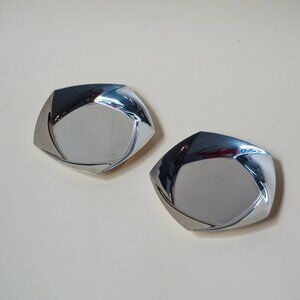 Georg Jensen Denmark Stainless Steel 90's Pentagon Coasters - Set of 2